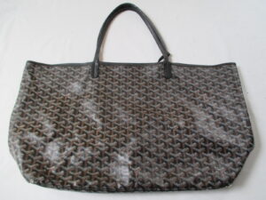 【Goyard バッグ修理】 ゴヤール サンルイ トートバッグ　傷みやすい　持ち手・バッグ縁革・角の穴開きの修理