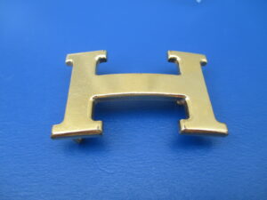 【HERMES  ベルト 修理】エルメス コンスタンス ベルト  ゴールドメッキからシルバーメッキへカラーチェンジ